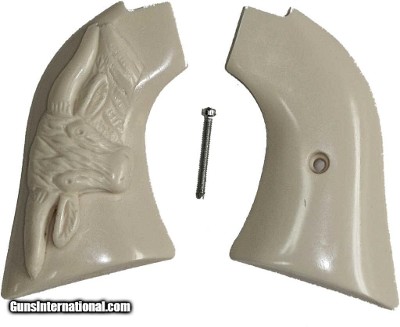 Heritage Rough Rider .22 Revolver Ivory-Like Grips With Steer