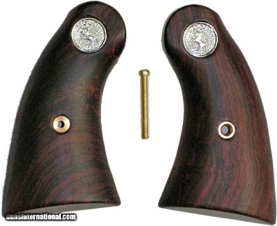 Colt Police Positive Special Smooth Rosewood Grips, Medallions