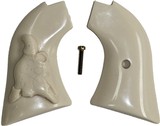 Heritage Rough Rider .22 Revolver Ivory-Like Grips With Bison Skull - 1 of 1