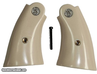 C44SRM Smith & Wesson N Frame Service Style Ivory-Like Grips, Square Butt