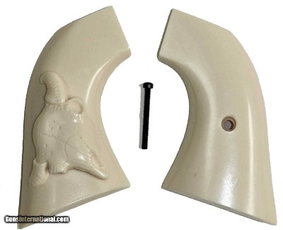 Uberti Old Model P 1873 Ivory-Like Grips, With Bison Skull