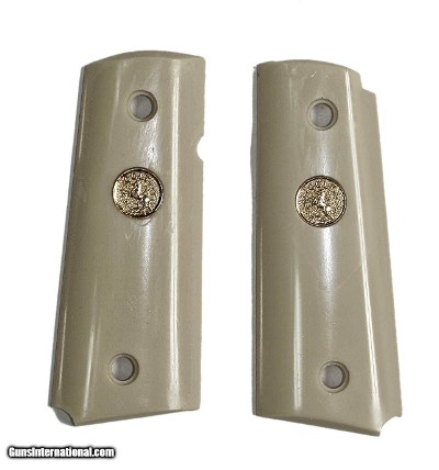 Colt New Agent SA Ivory-Like Grips With Medallions