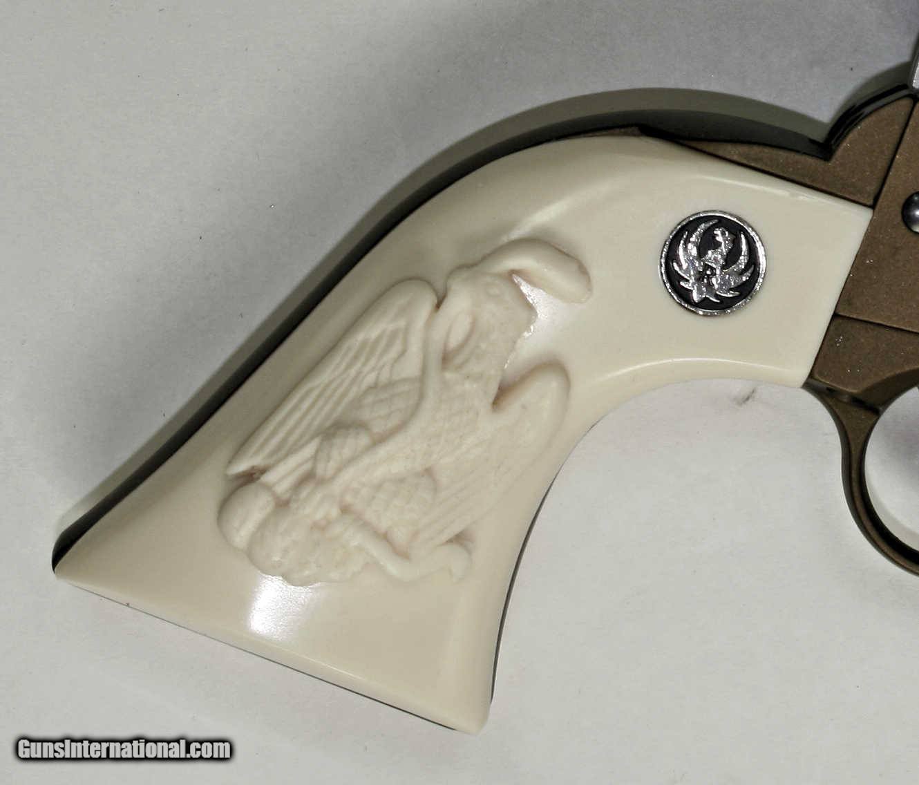 Ruger Wrangler .22 Revolver Ivory-Like Grips, Eagle & Snake & Medallions  for sale
