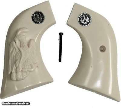 Ruger Wrangler Ivory-Like Grips, Eagle & Snake & Medallions