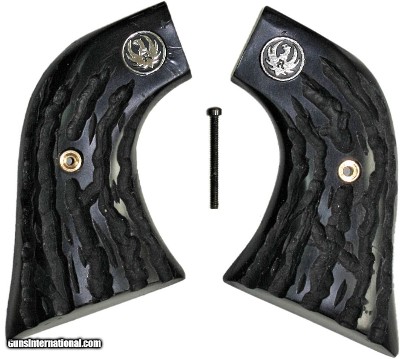 Ruger Wrangler Imitation Buffalo Horn Grips With Medallions