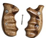Smith & Wesson K & L Frame Smooth Goncalo Alves Wood Combat Grips, Round Butt - 1 of 3