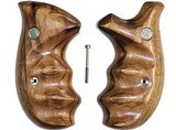 Smith & Wesson K & L Frame Smooth Goncalo Alves Wood Combat Grips, Round Butt - 1 of 3