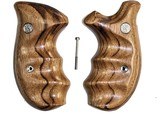 Smith & Wesson K & L Frame Smooth Goncalo Alves Wood Combat Grips, Round Butt - 1 of 3