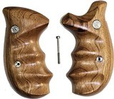 Smith & Wesson K & L Frame Smooth Goncalo Alves Wood Combat Grips, Round Butt - 1 of 3
