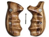 Smith & Wesson K & L Frame Smooth Goncalo Alves Wood Combat Grips, Round Butt - 1 of 3