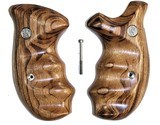 Smith & Wesson K & L Frame Smooth Goncalo Alves Wood Combat Grips, Round Butt - 1 of 3