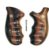 Smith & Wesson N Frame Smooth Goncalo Alves Wood Combat Grips, Round Butt - 1 of 3