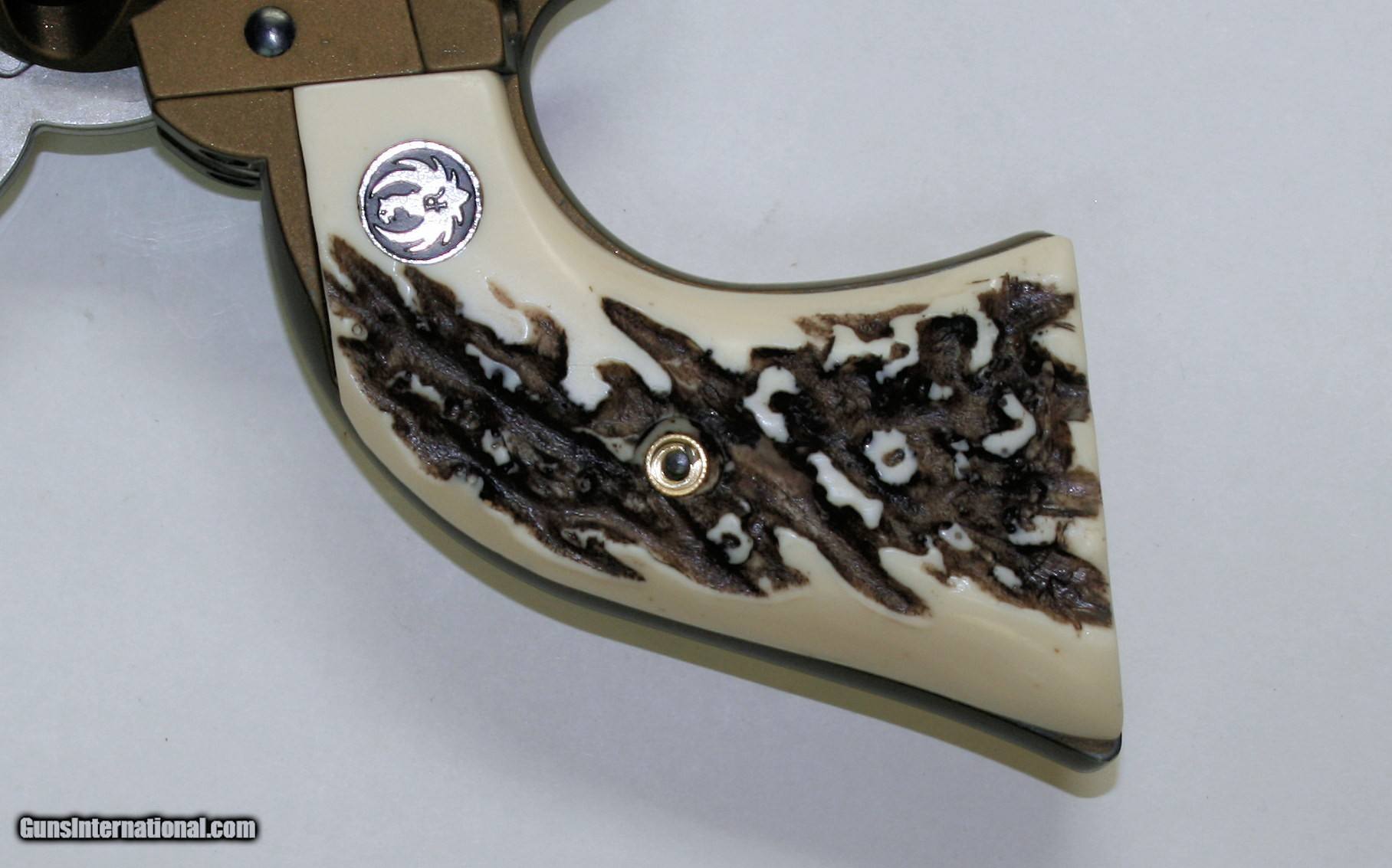 Ruger Wrangler Stag-Like Grips With Medallions for sale