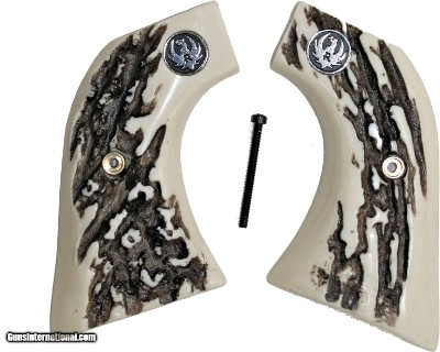 Ruger Wrangler Stag-Like Grips With Medallions