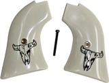 Heritage Rough Rider .22 Revolver Ivory-Like Grips With Bison Skull - 1 of 1