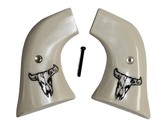 Ruger Wrangler Ivory-Like Grips With Bison Skull - 1 of 1