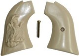 Heritage Rough Rider .22 Revolver Ivory Like Grips With Eagle & Snake