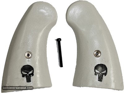 Colt Python Ivory-Like Grips, Small Panel, The Punisher