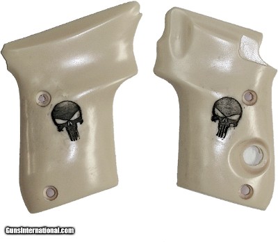 Beretta Models 21 & 3032 Auto Ivory-Like Grips, The Punisher