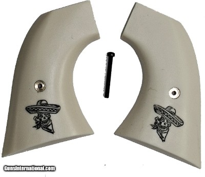 Taurus Gaucho S.A. Ivory-Like Grips, Skull & Sombrero