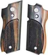Smith & Wesson Model 39 Auto Tigerwood Checkered Grips - 1 of 1