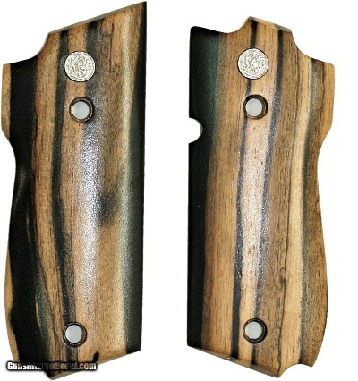 Smith & Wesson Model 39 Auto Smooth Tigerwood Grips