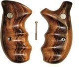 Smith & Wesson N Frame Smooth Goncalo Alves Wood Combat Grips, Round Butt - 1 of 3