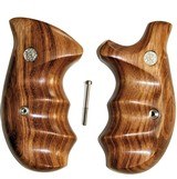 Smith & Wesson N Frame Smooth Goncalo Alves Wood Combat Grips, Round Butt - 1 of 1
