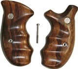 Smith & Wesson N Frame Smooth Goncalo Alves Wood Combat Grips, Round Butt - 1 of 3