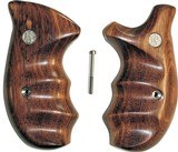 Smith & Wesson N Frame Smooth Goncalo Alves Wood Combat Grips, Round Butt - 1 of 3