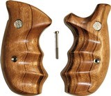 Smith & Wesson N Frame Smooth Goncalo Alves Wood Combat Grips, Round Butt - 1 of 3