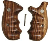 Smith & Wesson N Frame Smooth Goncalo Alves Wood Combat Grips, Round Butt - 1 of 4