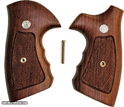 Smith & Wesson N Frame Combat Rosewood Grips, Checkered