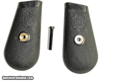 Mauser 1896 Broomhandle MW Grips, Checkered, With Screw Set