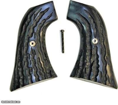 Pietta 1860 Army Imitation Jigged Buffalo Horn Grips