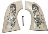 Virginian Dragoon Ivory-Like Grips With Naked Lady - 1 of 1