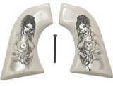 Hawes Western Marshall Ivory-Like Grips With Naked Lady - 1 of 1