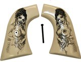 Ruger Super Blackhawk Ivory-Like Grips with Naked Lady - 1 of 1