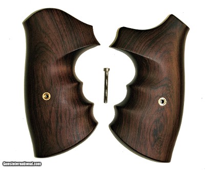 Smith & Wesson K & L Frame Combat Rosewood Grips, Smooth
