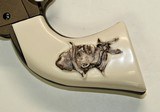 Ruger Wrangler Ivory-Like Grips, Antiqued Relief Carved Wrangler Cowboy - 2 of 5