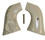 Ruger Wrangler Ivory-Like Grips, Relief Carved Nude - 1 of 5