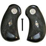 Colt 1878 Frontier DA Revolver Grips, Black With Medallions - 1 of 1