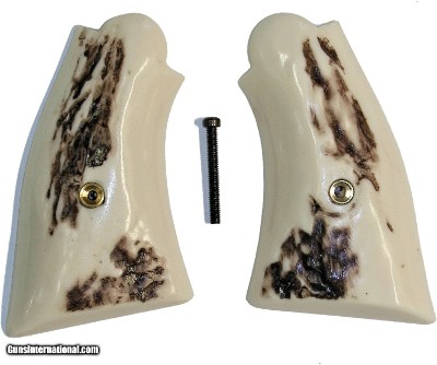 Smith & Wesson N Frame Stag-Like Grips, Service Style