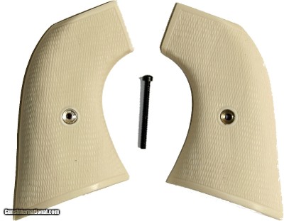 EMF1873 SA Great Western II Revolver Ivory-Like Grips, Full Checkered