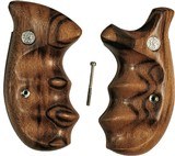 Smith & Wesson N Frame Smooth Goncalo Alves Wood Combat Grips, Round Butt - 1 of 4