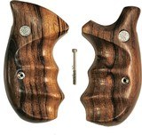 Smith & Wesson N Frame Smooth Goncalo Alves Wood Combat Grips, Round Butt - 1 of 4