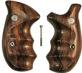 Smith & Wesson N Frame Smooth Goncalo Alves Wood Combat Grips, Round Butt - 1 of 4