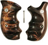 Smith & Wesson N Frame Smooth Goncalo Alves Wood Combat Grips, Round Butt - 1 of 4
