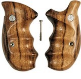 Smith & Wesson N Frame Smooth Goncalo Alves Wood Combat Grips, Round Butt - 1 of 4