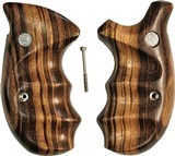 Smith & Wesson N Frame Smooth Goncalo Alves Wood Combat Grips, Round Butt - 1 of 4